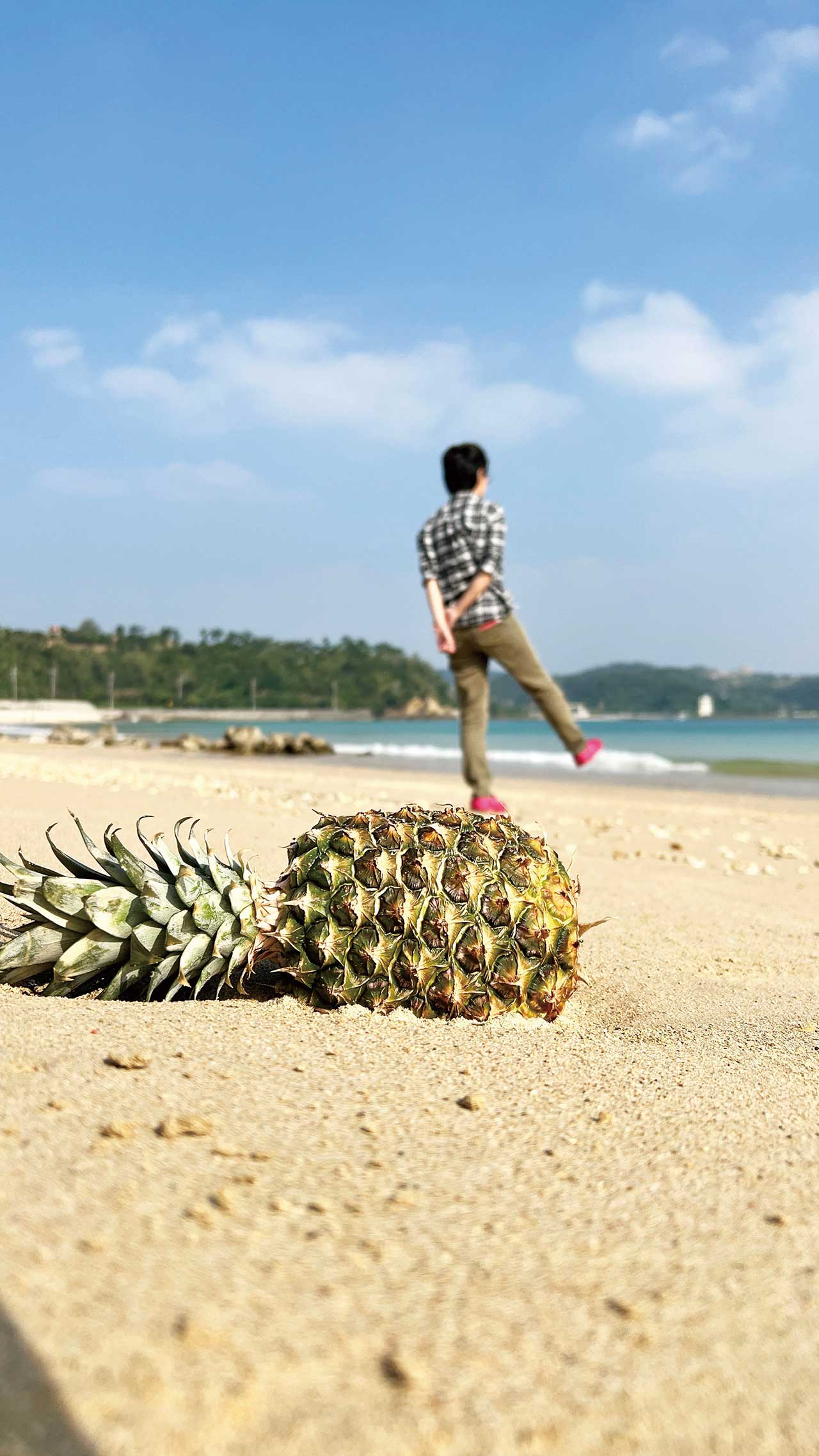 憧れのキャンピングカーで 沖縄一周クルマ旅：瀬嵩の浜
