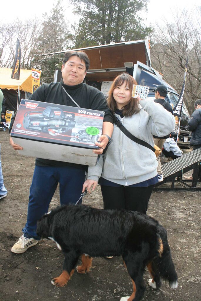 ビンゴ大会ももちろん開催された。景品にはお子さんも大人も楽しめるラジコンカーからアウトドアグッズ、さらに大物ではWARN製のウインチなども登場。参加者全員、超ヒートアップしたのは言うまでもない。