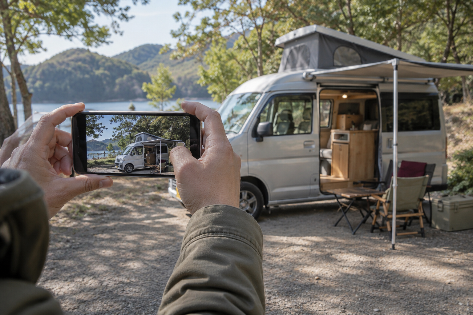 読者投稿にしやすい旅写真の撮り方のAI生成イメージ